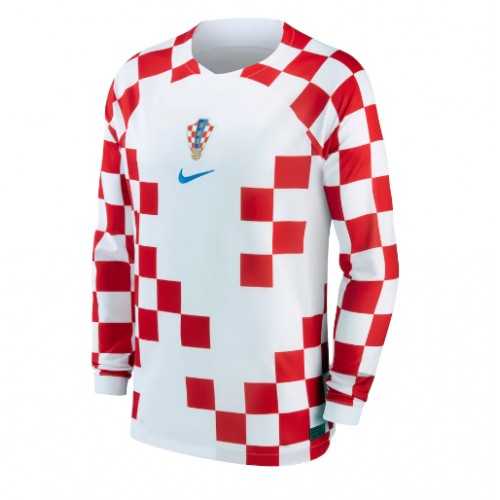 Fotballdrakt Herre Kroatia Hjemmedrakt VM 2022 Langermet